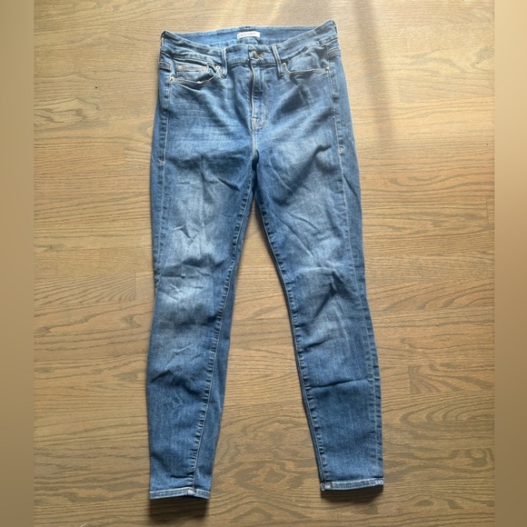 Good American size 14 32 Jeans Good Legs Skinny Jean med wash blue - Picture 2 of 7